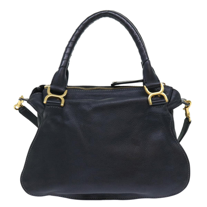 Chloe Mercy Hand Bag Leather 2way Black 04125665-27 50618