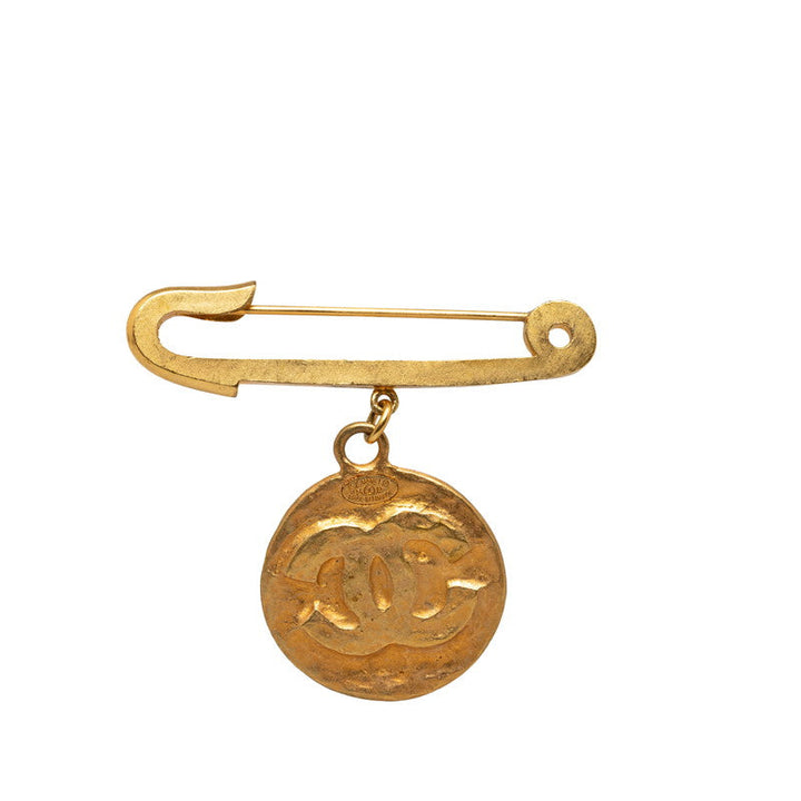 Top Quality Chanel Vintage Coco Medal Safety Pin Pin Brochure G   CHANEL