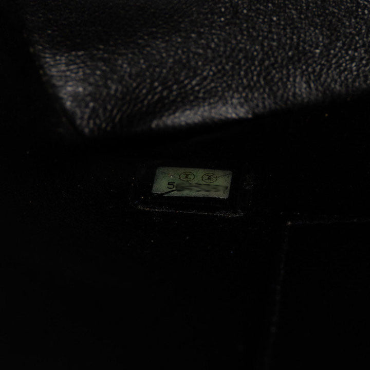 Top Quality Chanel Matrases Medallion   ilver  Tooth Bag Shoulder Bag Black Caviar S Leather  CHANEL