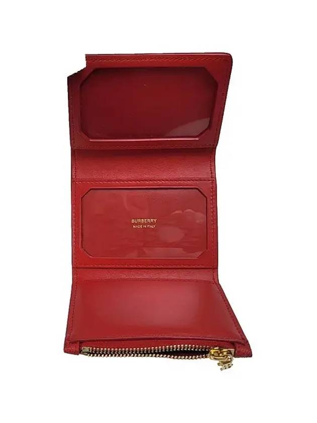 Burberry Monogram Trifold Card Wallet Red