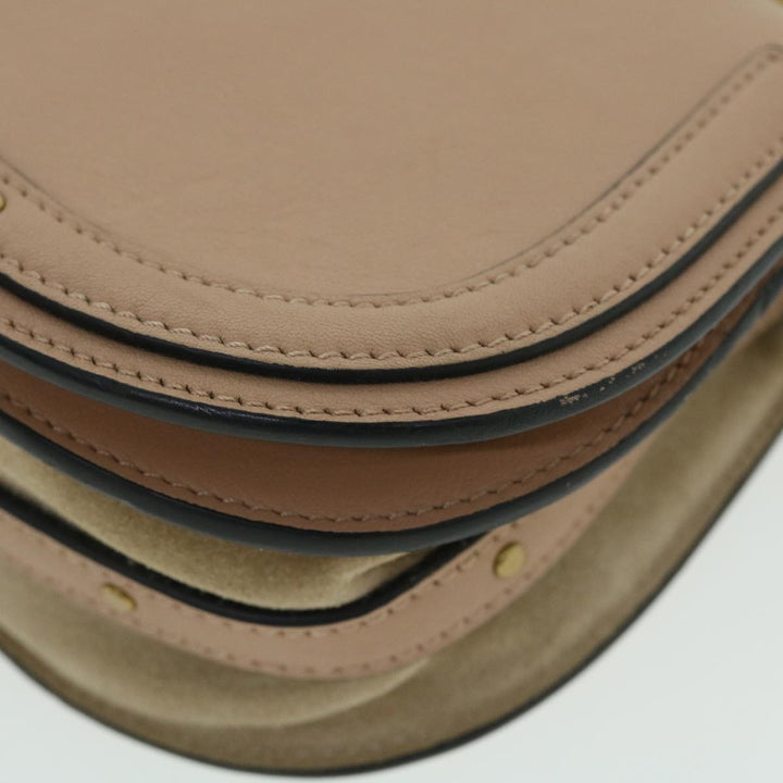 Chloe Small Bracelet Bag Hand Bag Leather 2way Beige 51030