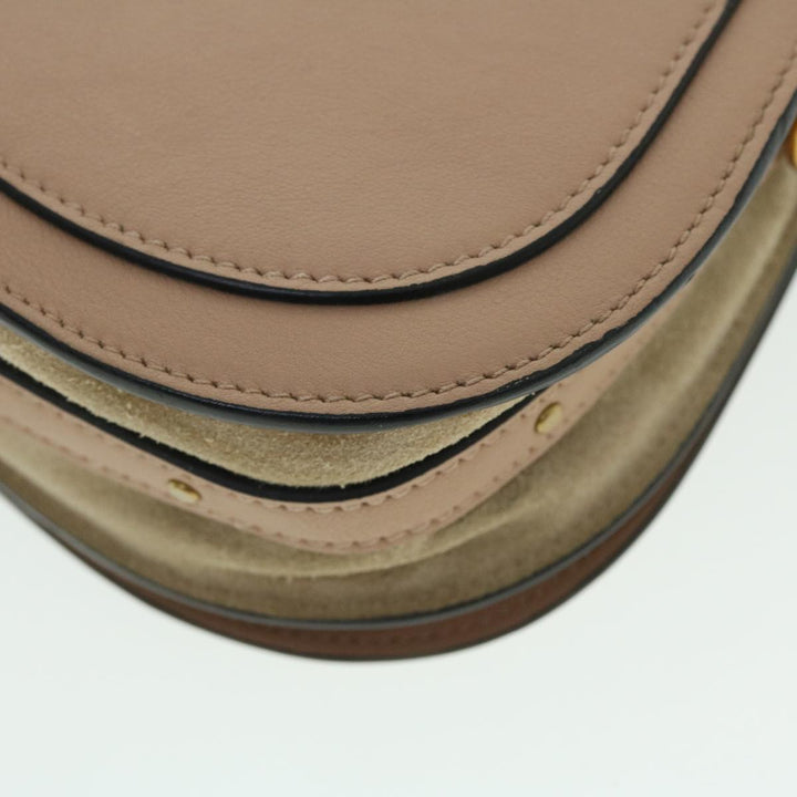 Chloe Small Bracelet Bag Hand Bag Leather 2way Beige 51030