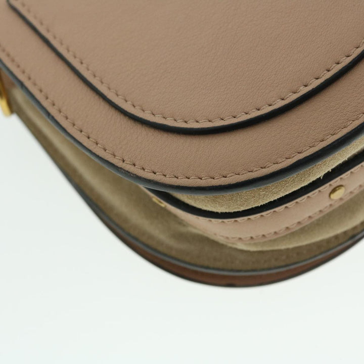 Chloe Small Bracelet Bag Hand Bag Leather 2way Beige 51030