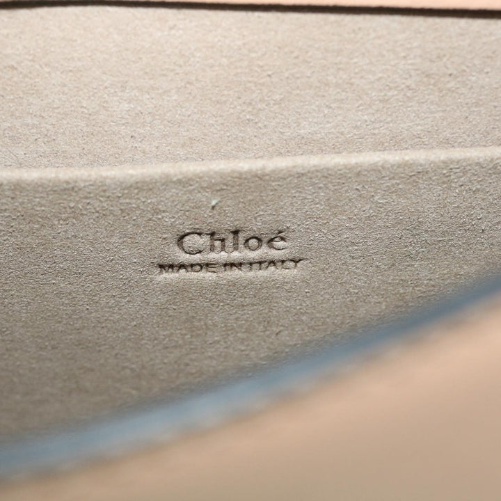 Chloe Small Bracelet Bag Hand Bag Leather 2way Beige 51030