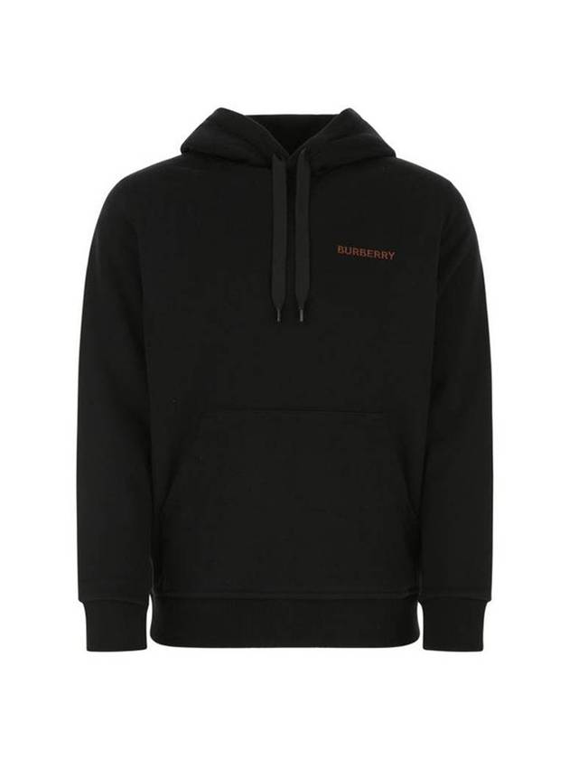Burberry Logo Cotton Hoodie Black