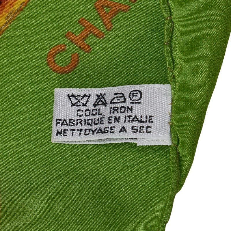 Top Quality Chanel Scarf Silk Green Multicolor