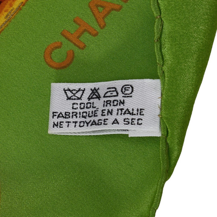 Top Quality Chanel Scarf Silk Green Multicolor