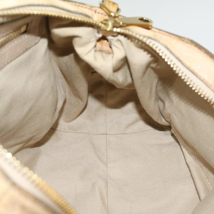 Chloe Etel Hand Bag Leather Beige 51467