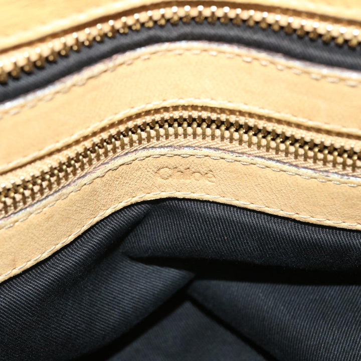 Chloe Etel Hand Bag Leather 2way Yellow 51664