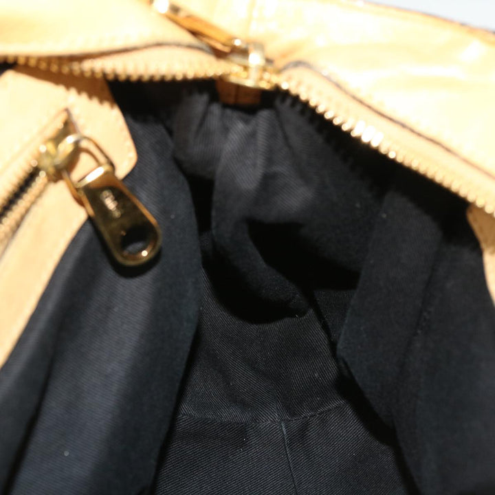 Chloe Etel Hand Bag Leather 2way Yellow 51664