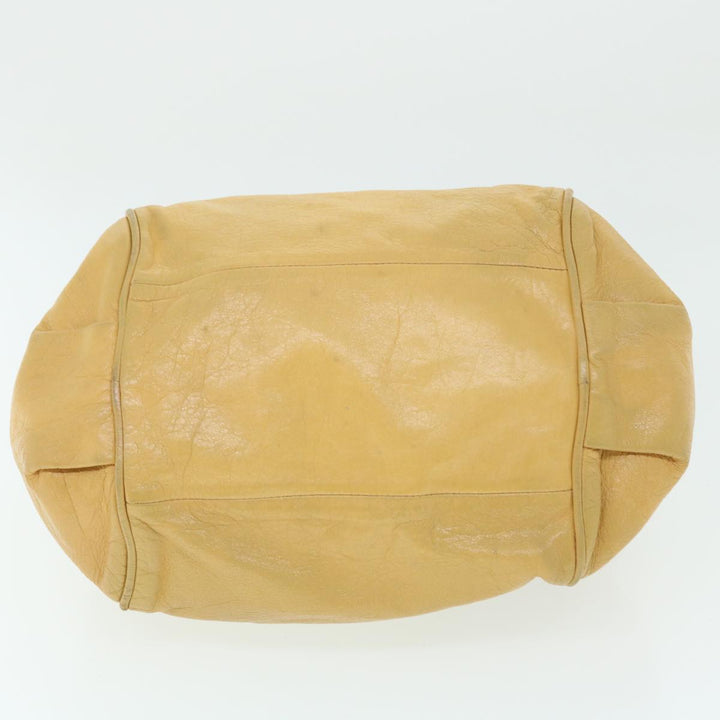 Chloe Etel Hand Bag Leather 2way Yellow 51664