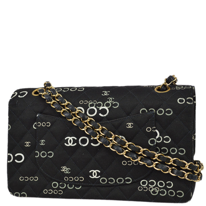Top Quality Chanel Black Coco Classic Double Flap Medium Shoulder Bag
