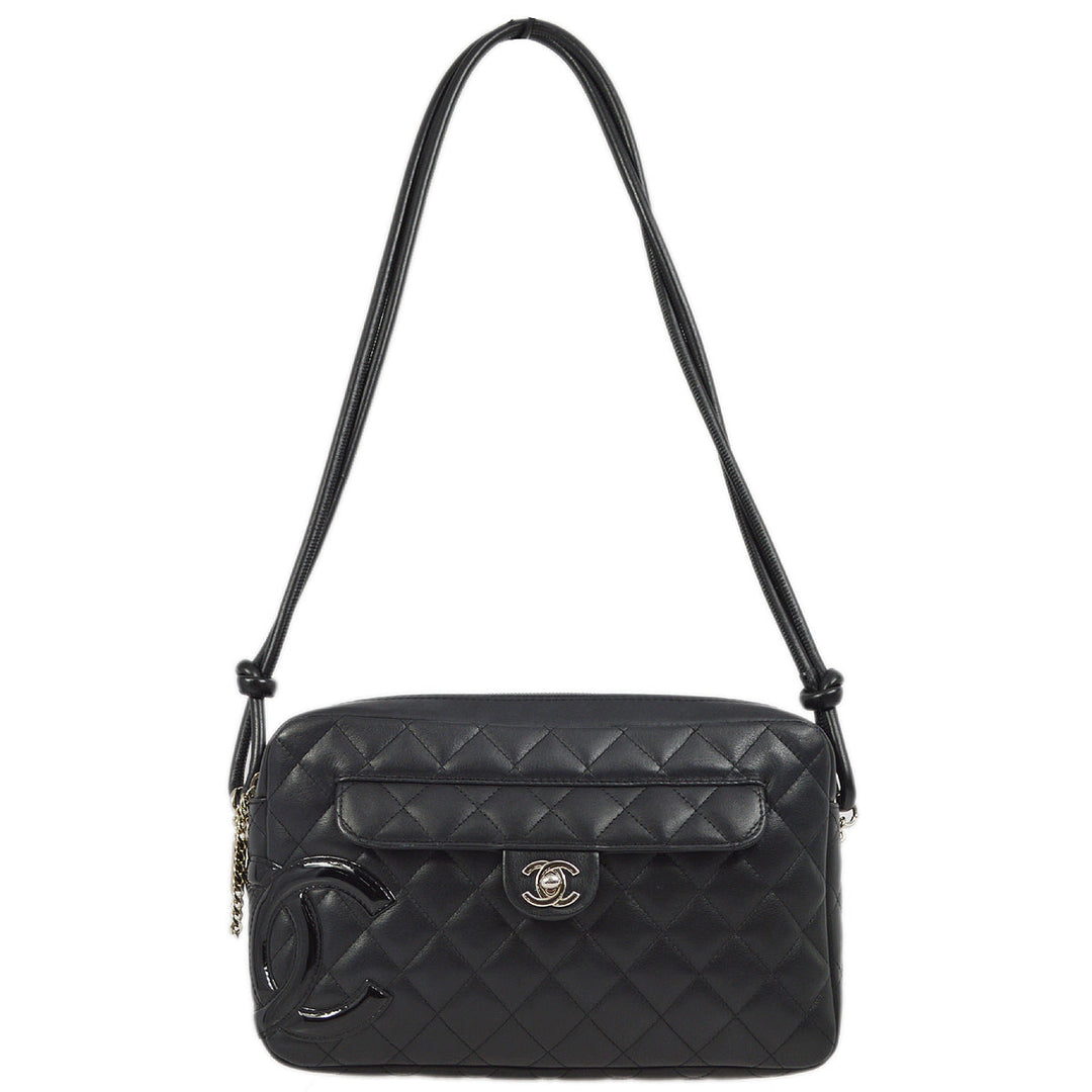 Top Quality Chanel Black Calfskin Cambon Ligne Camera Bag Large