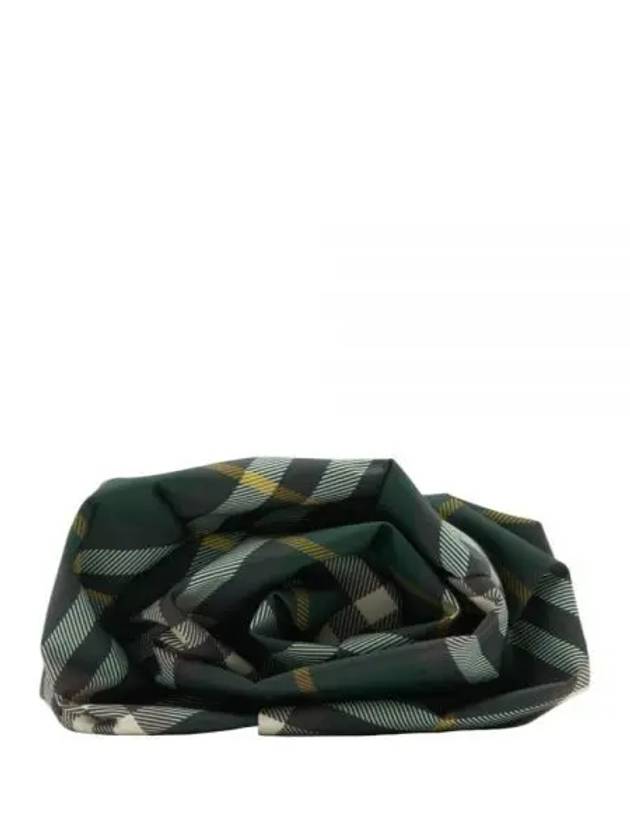 Burberry Logo Check Clutch Bag Green