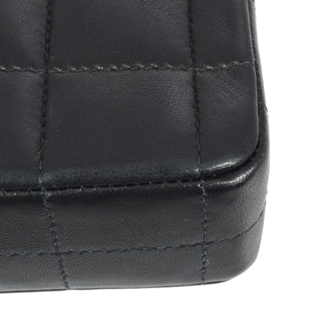 Top Quality Chanel Black Lambskin Choco Bar Shoulder Bag