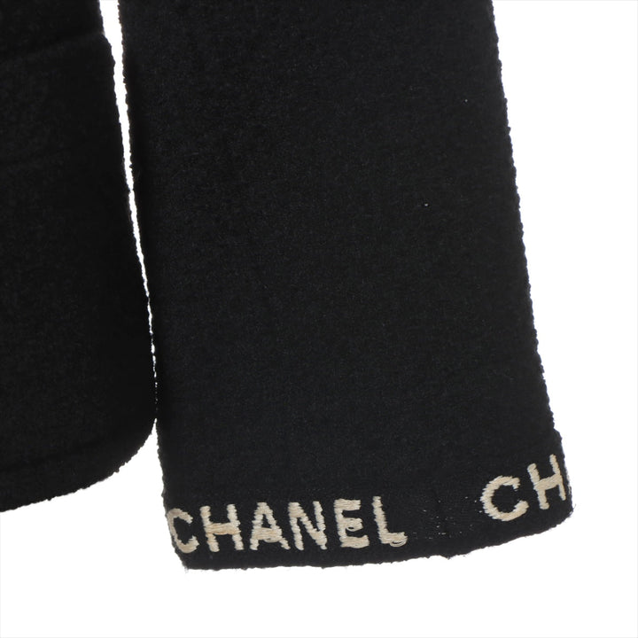 Top Quality Chanel Coconut Button 95A Wool  Nylon Jacket 38  Black P05747V04386 Twid Logo Stitching