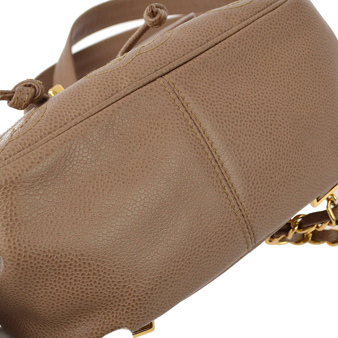 Top Quality Chanel * Brown Caviar Triple CC Backpack