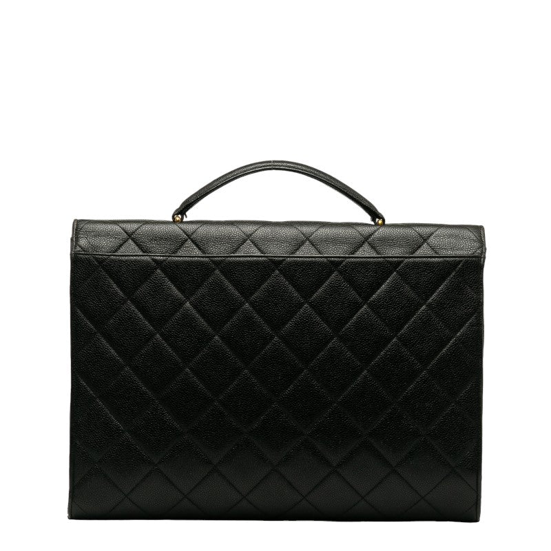 Top Quality Chanel Top Quality Chanel MATRESSE HANDBACK CABIAS SKIN BLACK LADY'S WORKSHOP