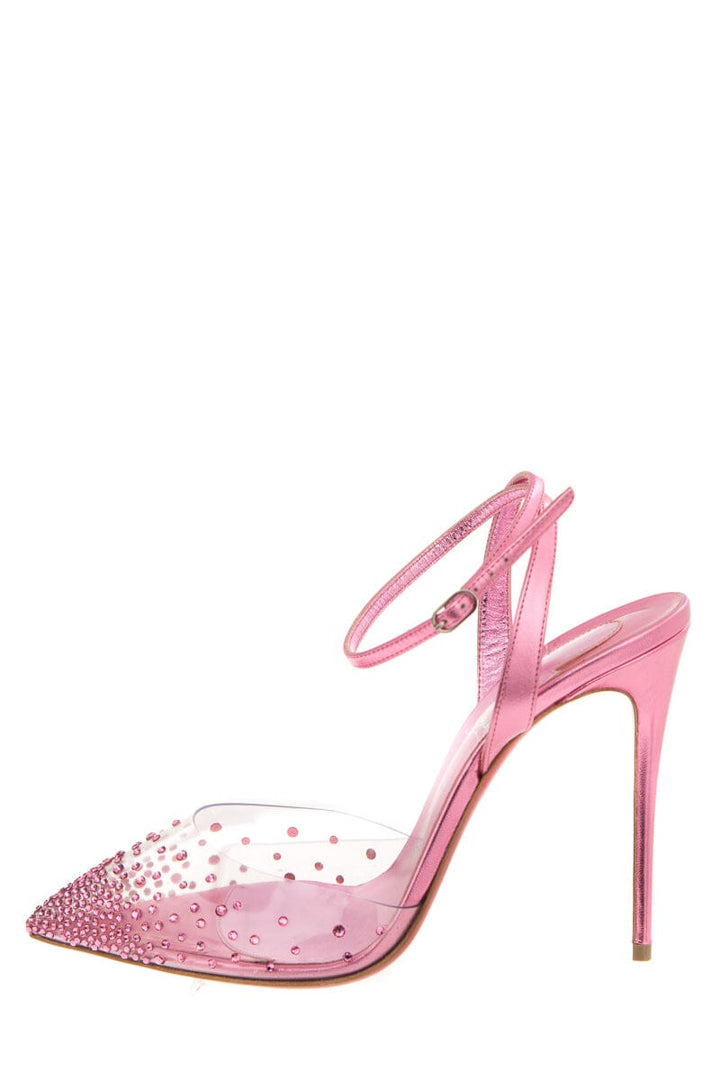 Christian Louboutin Pink  PVC Detail Heels SZ 39