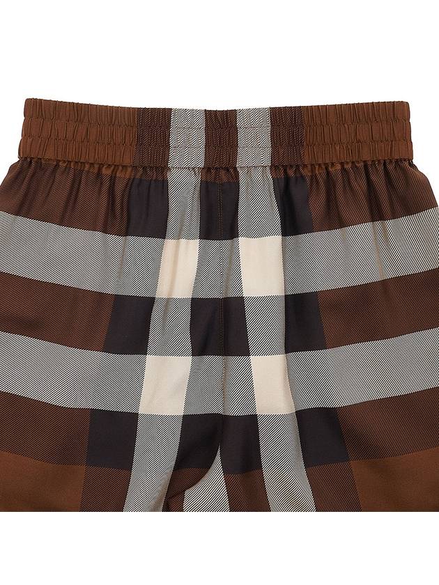 Burberry Tawney Check Silk Shorts Brown