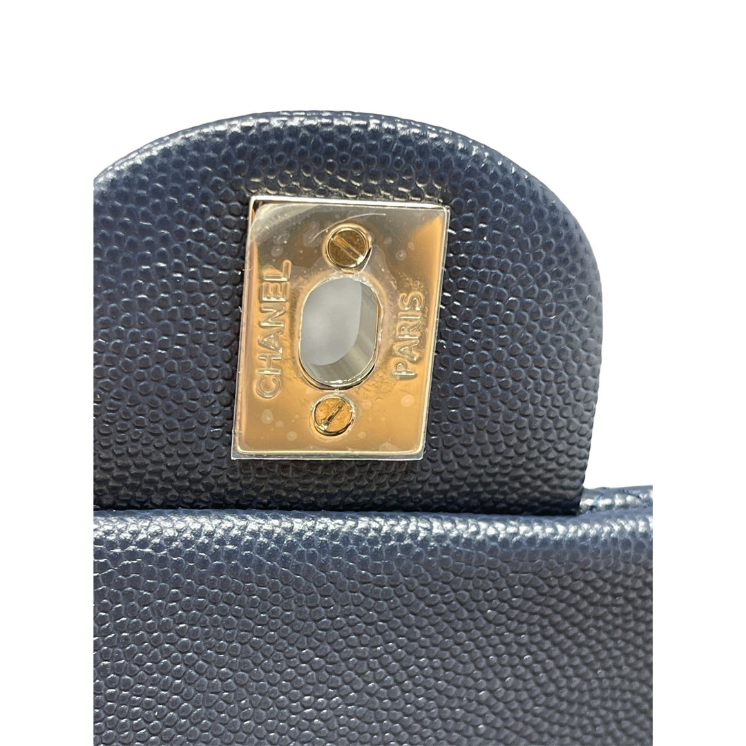 Top Quality Chanel Top Quality Chanel Caviar Quilted Mini Rectangular New - Dark Blue