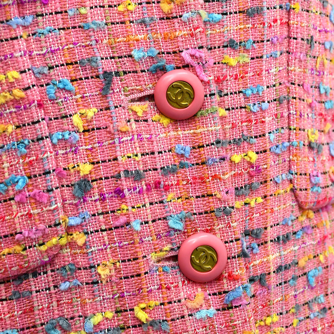 Top Quality Chanel Single Breasted Jacket Pink #38