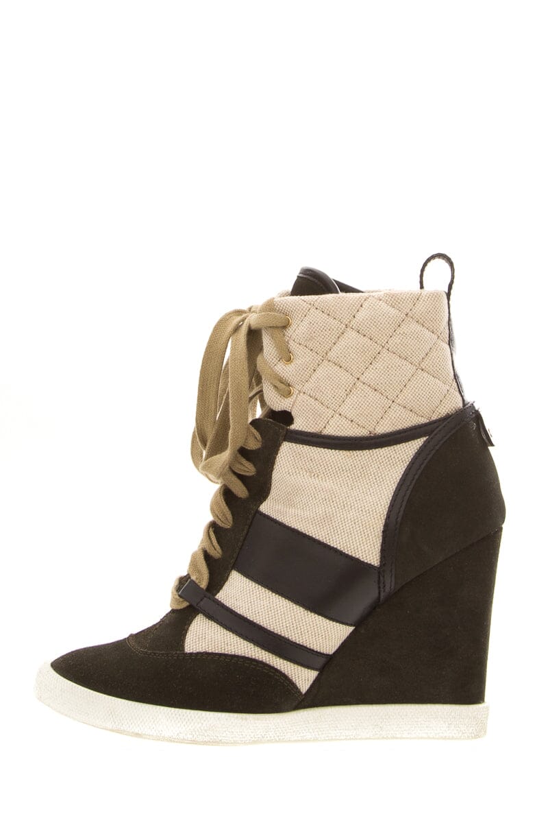 Chloe Dark Green Sneakers SZ 40.5