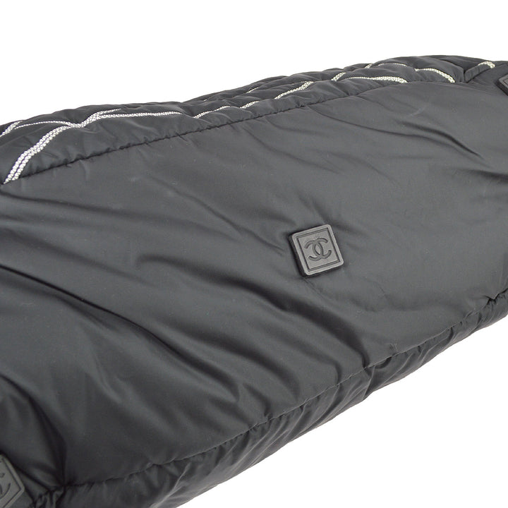 Top Quality Chanel Black Nylon Sport Line Duffle Gym Bag