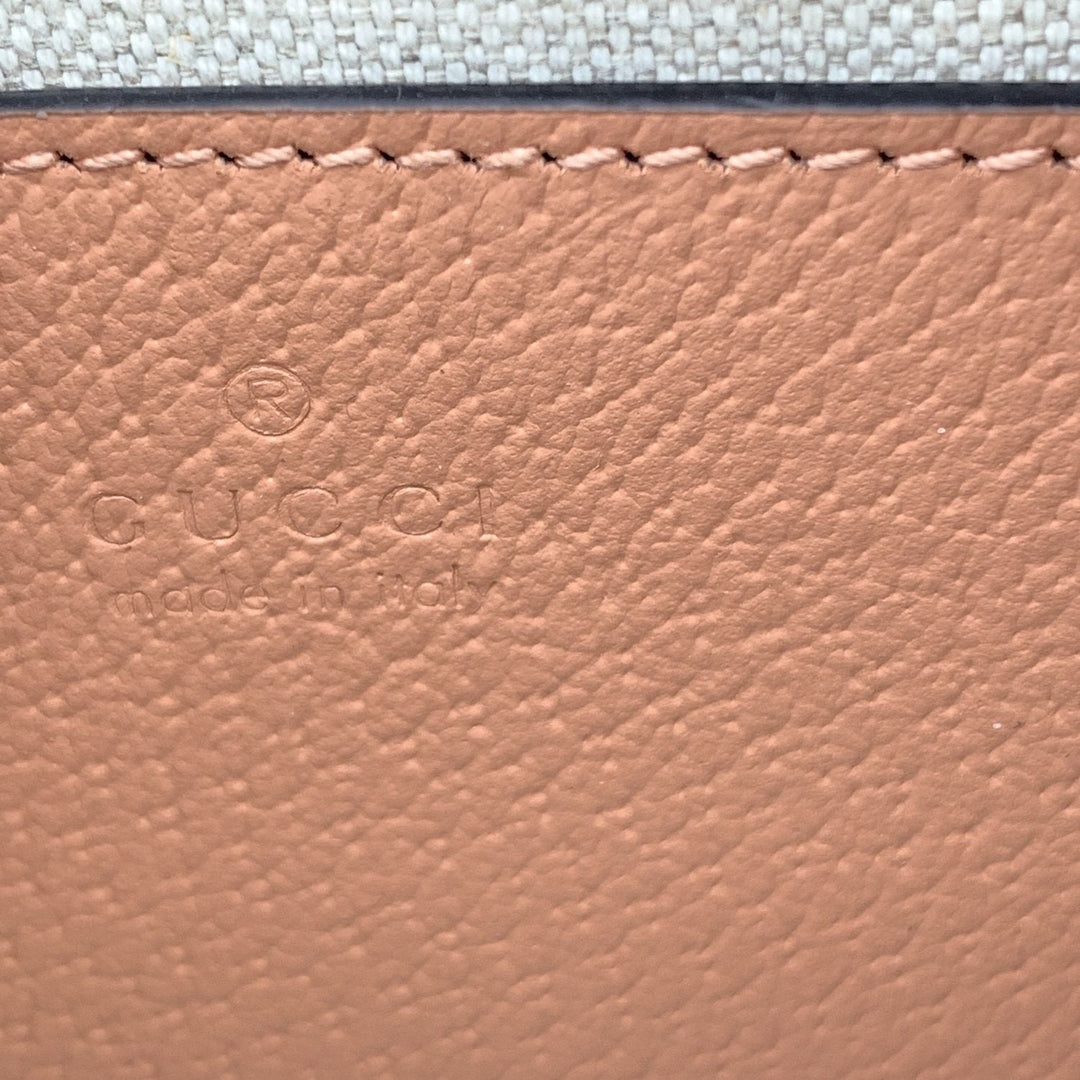 GUCCI Pink Monogram Canvas Mini Ophidia Crossbody Bag