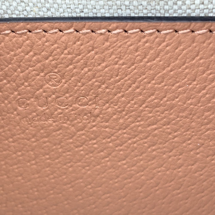 GUCCI Pink Monogram Canvas Mini Ophidia Crossbody Bag
