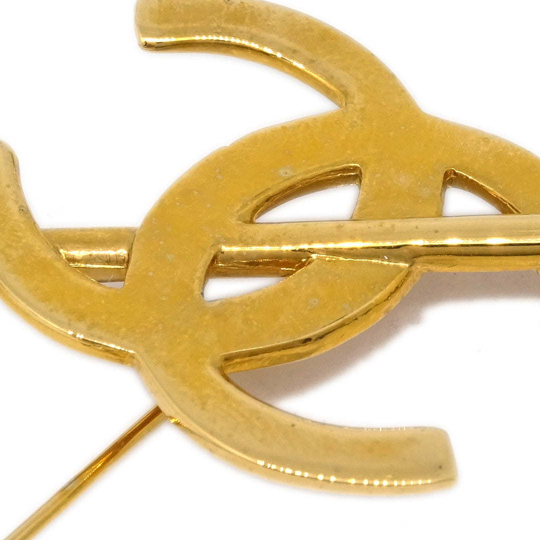 Top Quality Chanel Bow And Arrow Heart Brooch Gold 93P