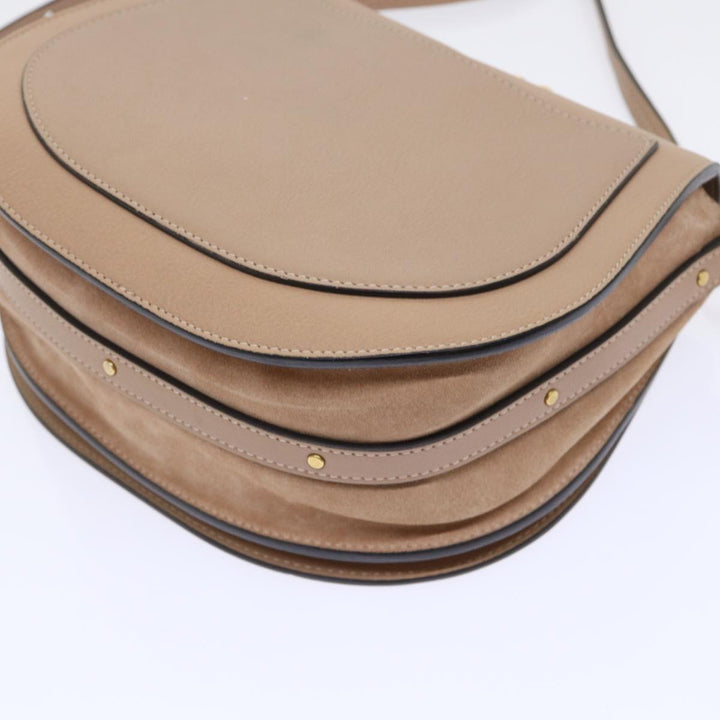 Chloe Nile Small Bracelet Hand Bag Leather 2way Beige 53274