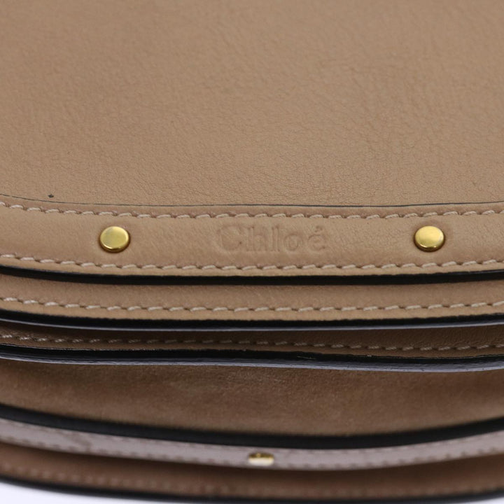 Chloe Nile Small Bracelet Hand Bag Leather 2way Beige 53274