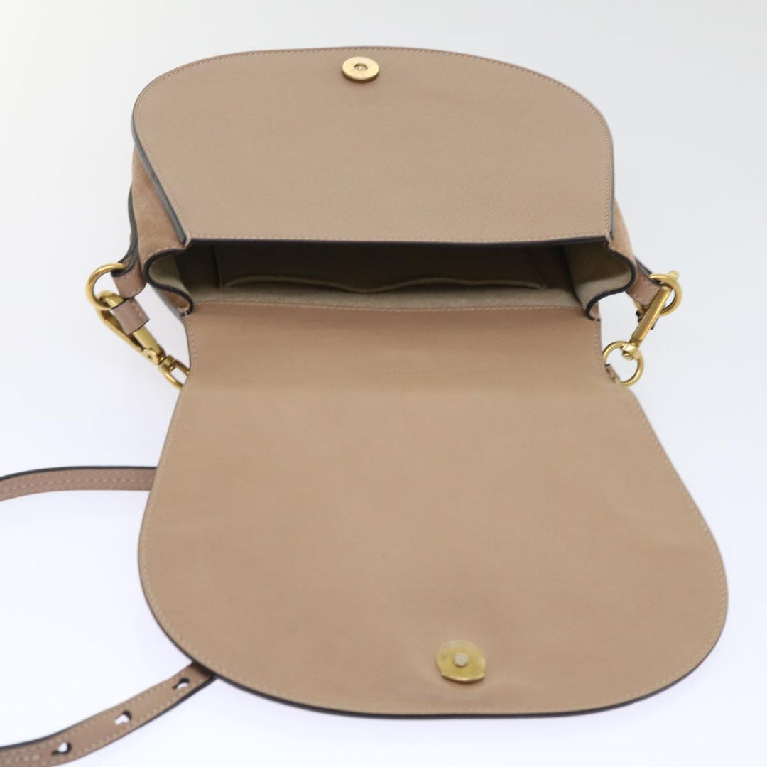 Chloe Nile Small Bracelet Hand Bag Leather 2way Beige 53274