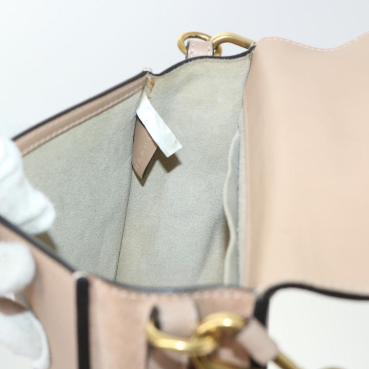 Chloe Nile Small Bracelet Hand Bag Leather 2way Beige 53274