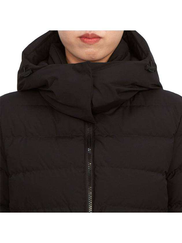 Burberry Logo Buckle Belt Long Hooded Padding Black