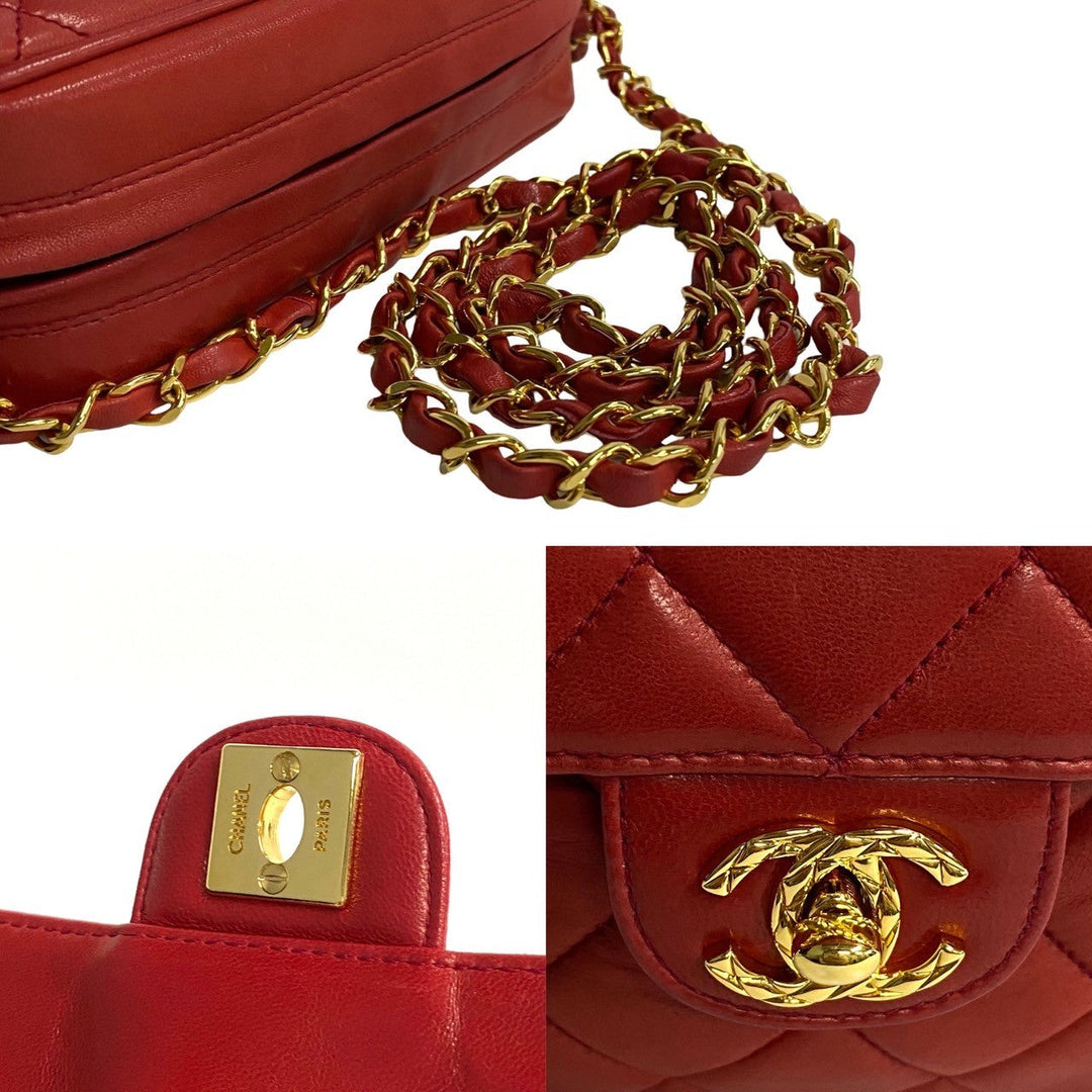 Top Quality Chanel Lambskin Matelasse Tassel Chain Shoulder Bag Red