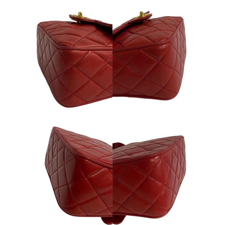 Top Quality Chanel Lambskin Matelasse Tassel Chain Shoulder Bag Red