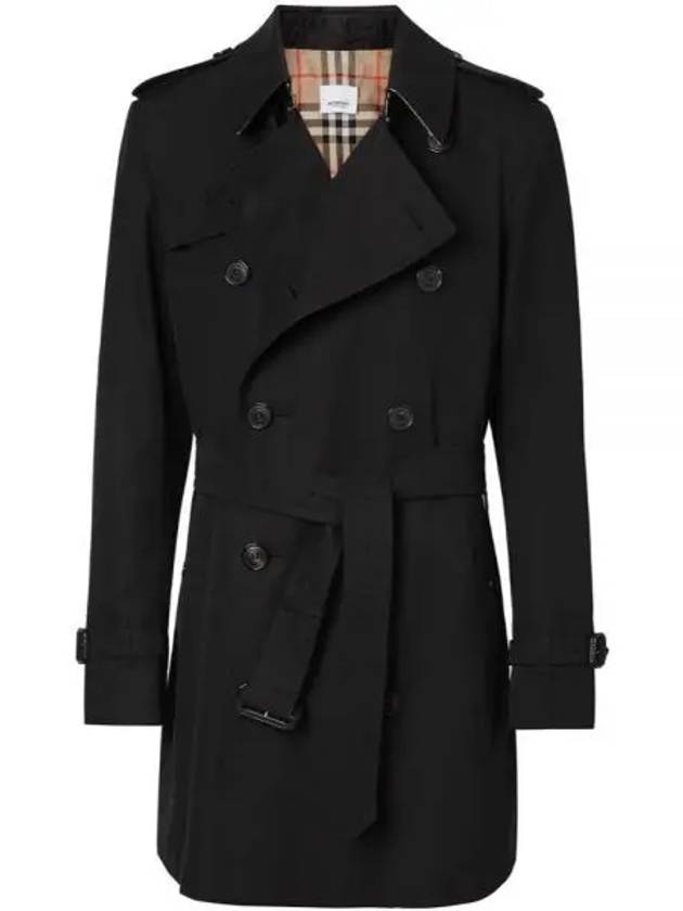 Burberry Short Wimbledon Trench Coat Black