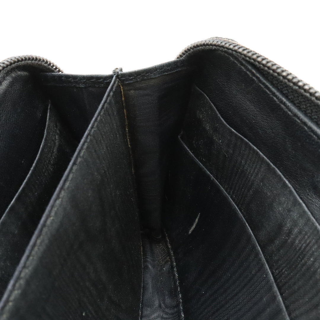Top Quality Chanel Long Zip Wallet in Black Caviar Leather A13228