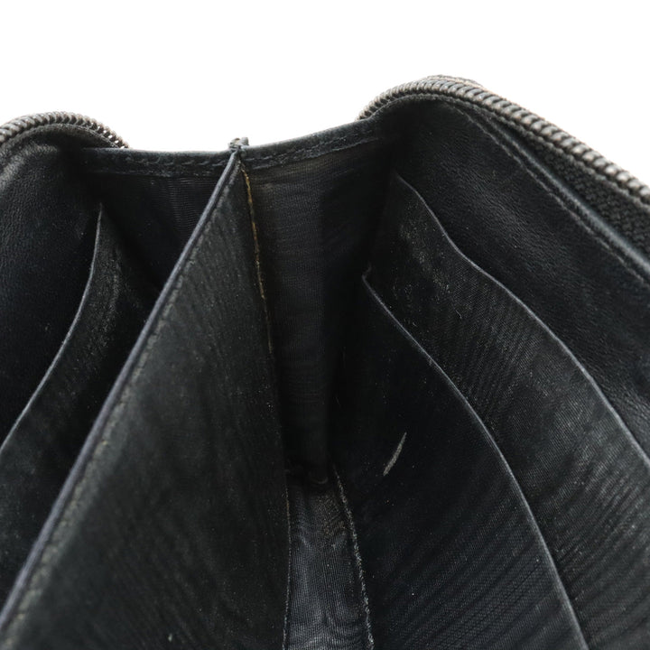 Top Quality Chanel Long Zip Wallet in Black Caviar Leather A13228