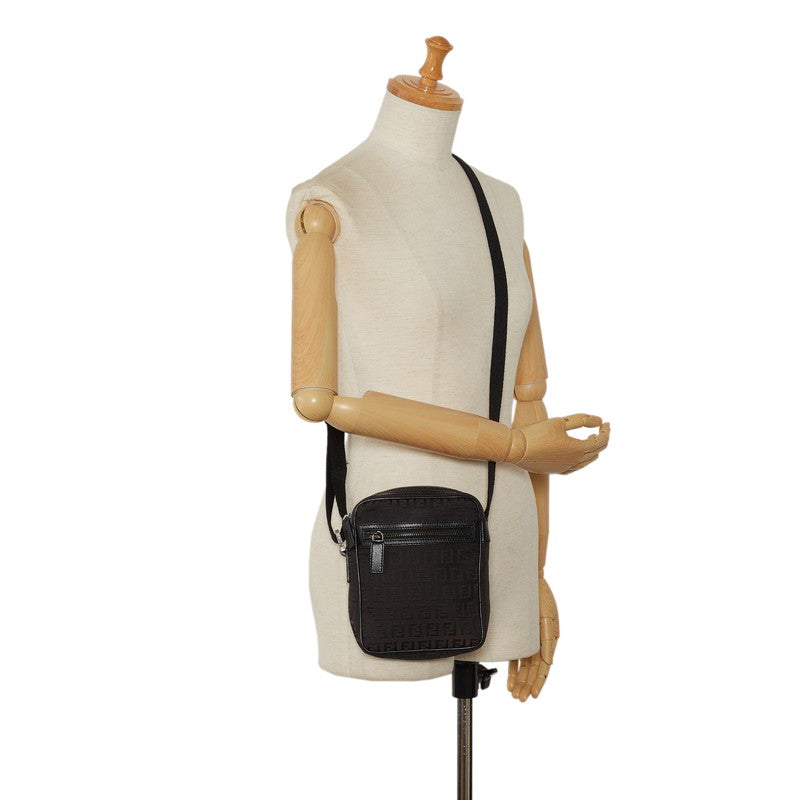 Fendi Crossbody Bag in Leather Black Ladies 8BT098