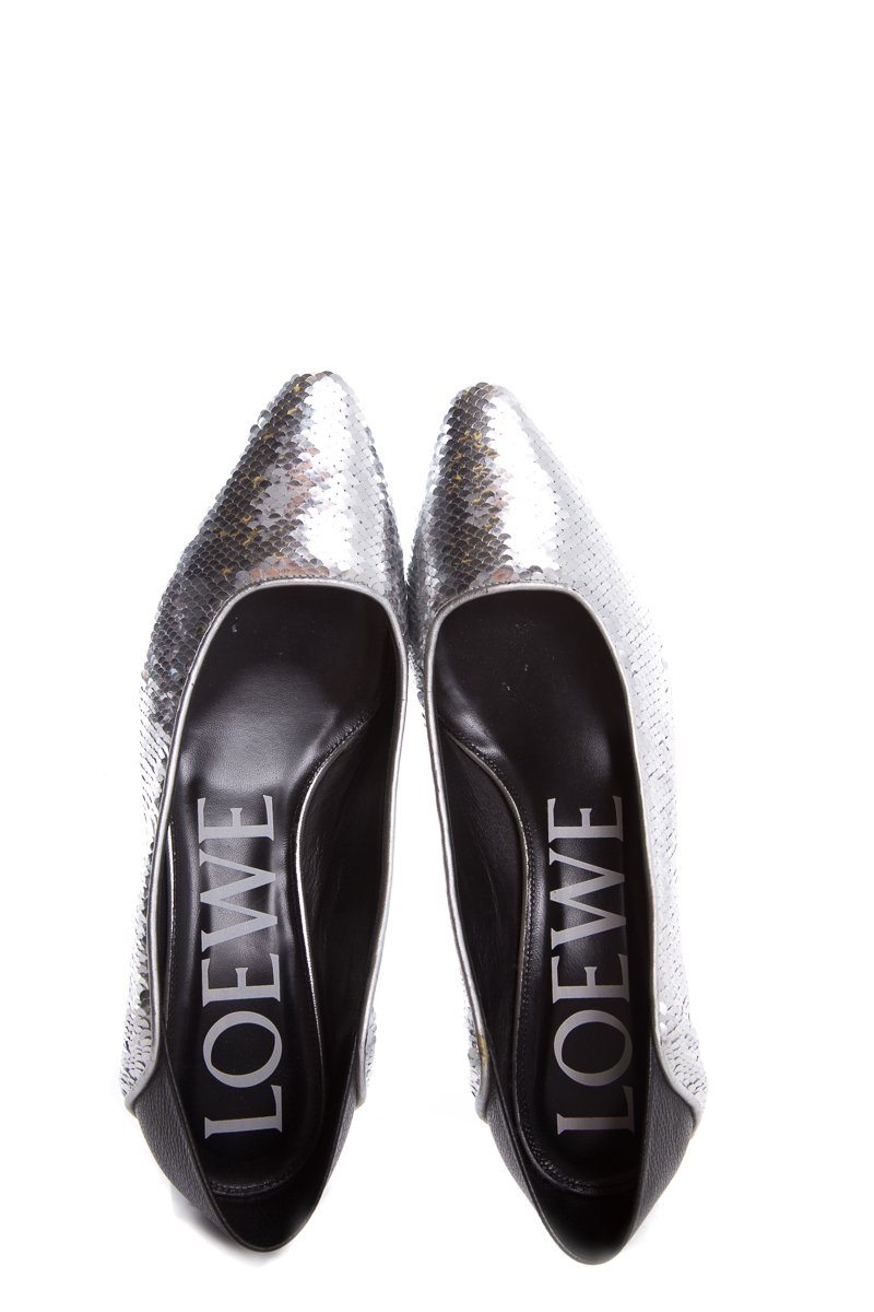 Loewe Silver Heels SZ 38 NWT