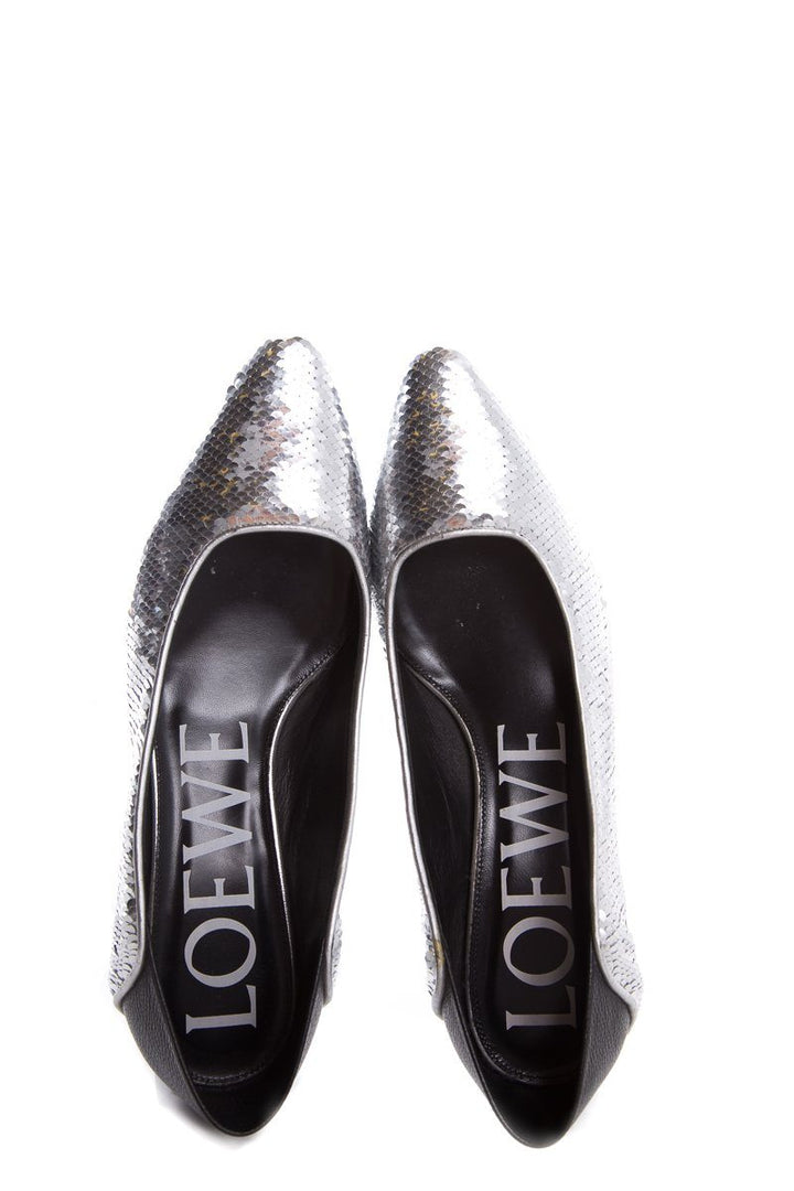 Loewe Silver Heels SZ 38 NWT