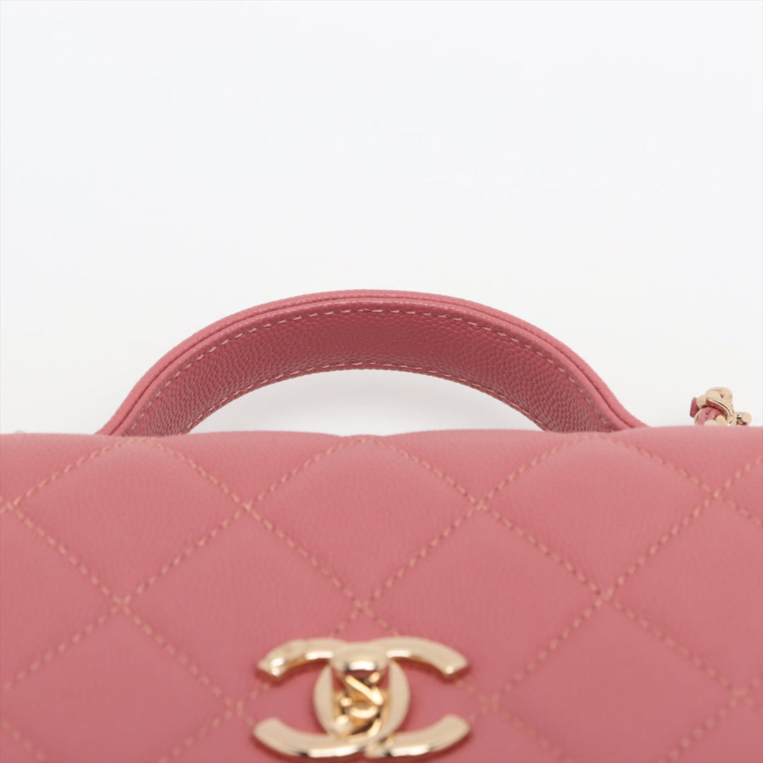 Top Quality Chanel Mattress Caviar Skin 2WAY Handbag Pink Gold  28th Floor