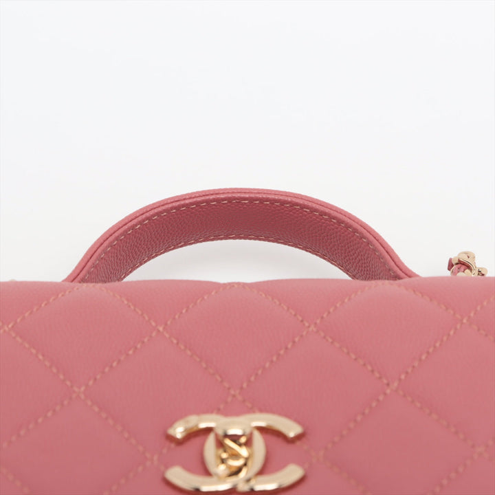 Top Quality Chanel Mattress Caviar Skin 2WAY Handbag Pink Gold  28th Floor