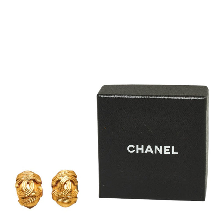 Top Quality Chanel Cocomark Waterdresser Earring Gold   Chanel