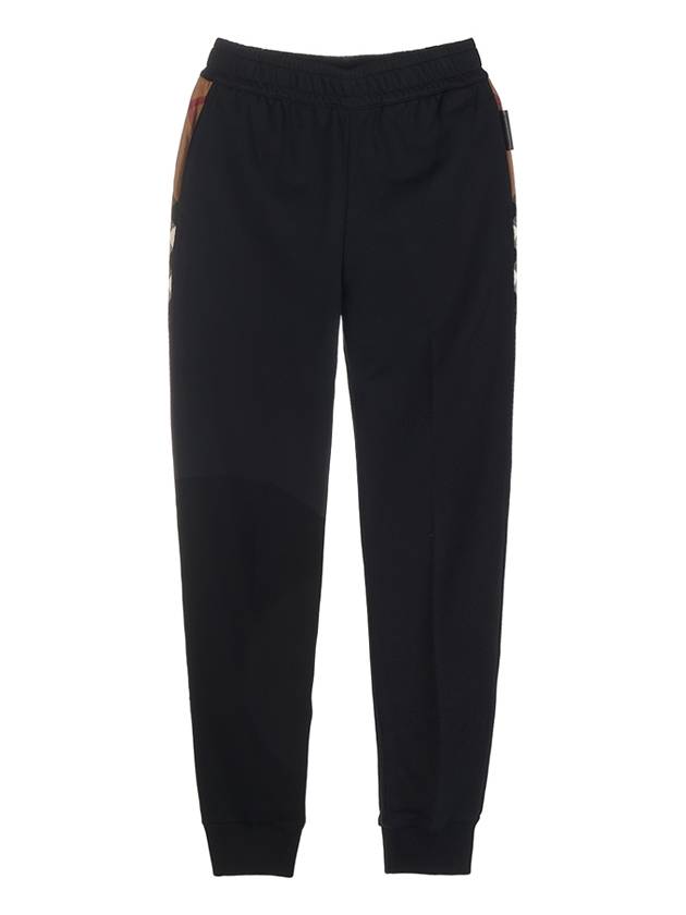 Burberry Check Panel Jogger Track Pants Black
