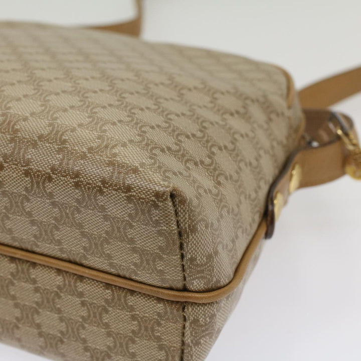 Celine Macadam Canvas Shoulder Bag Beige  54135