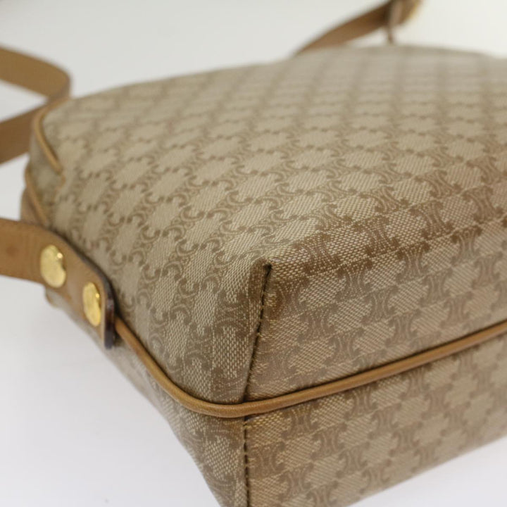 Celine Macadam Canvas Shoulder Bag Beige  54135